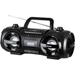 CDR900BT - Lecteur de cd stéréo de Chaîne hi-fi portable (2 x 100 w), radio fm, Bluetooth, écran lcd numérique et fonctions de Égaliseur, lumière de