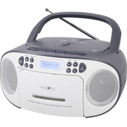Reflexion - Radio-lecteur cd dab+, dab, fm aux, cd, Cassette, usb blanc, gris