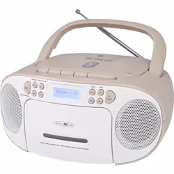 enquête Boombox portable CD/aux IN/cassette/ MP3/ USB Radio stéréo DAB+ et PLL FM Lecture CD/CD-R/CD-RW Lecture de cassettes  ...