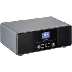 Reflexion HRA19DAB/GR Radio de table DAB+, DAB, FM MP3, CD, DAB+, Bluetooth, AUX, FM avec télécommande, avec caisson d'enceinte, fonction réveil gr