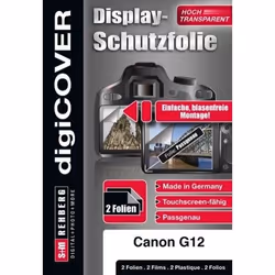 DigiCover B2612, Transparent, Canon, Canon Power Shot G12, 2 pièce(s), Protecteur d'écran