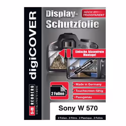 DigiCover B2786, Transparent, Sony, Sony DSC-W570, 2 pièce(s), Protecteur d'écran