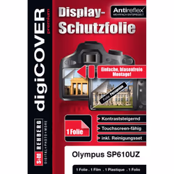 DigiCover N2756, Transparent, Olympus, SP-610UZ, Film de protection anti-reflets, Résistant aux rayures, 1 pièce(s)