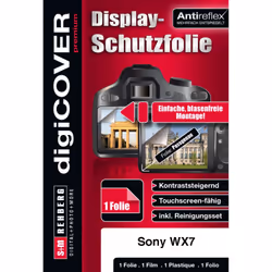 DigiCover N2856, Transparent, Sony, DSC-WX7, Film de protection anti-reflets, Résistant aux rayures, 1 pièce(s)