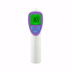 Easypix ThermoGun TG2, Thermomètre par contact, Violet, Blanc, Front, Boutons, °C, Température corporelle, Température de sur ...