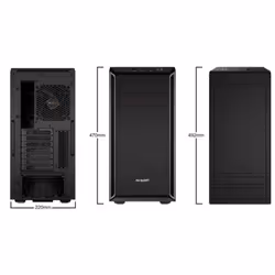 be quiet! Pure Base 600 Midi Tower Noir, Argent - Vue supplémentaire 4