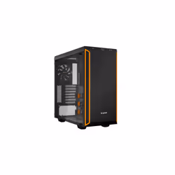 be quiet! Pure Base 600 Window, Midi Tower, PC, Noir, Orange, ATX, micro ATX, Mini-ITX, Synthétique ABS, Plastique, Acier, Ve ...
