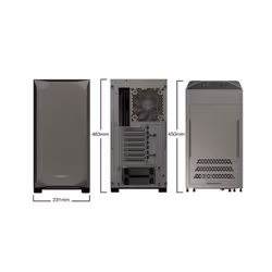 be quiet! BGW36 unité centrale Midi Tower Gris
