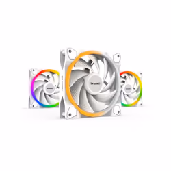 be quiet! Light Wings White | 120mm PWM high-speed Triple-Pack, Ventilateur, 12 cm, 2500 tr/min, 31 dB, 52,3 cfm, 88,86 m³/h