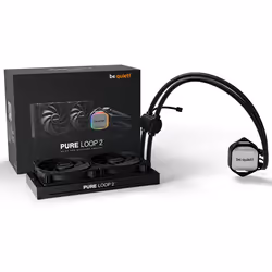 be quiet! Pure Loop 2 | 240mm, Refroidisseur de liquide tout-en-un, 12 cm, 15,4 dB, 34,9 dB, Noir