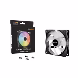 be quiet! LIGHT WINGS LX 120mm PWM Boitier PC Ventilateur 12 cm Noir 1 pièce(s) - Vue supplémentaire 5