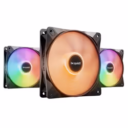 be quiet! LIGHT WINGS LX 120mm PWM 3-Pack Black, Ventilateur, 12 cm, 1600 tr/min, 25,5 dB, 51,5 cfm, 87,5 m³/h
