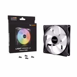 be quiet! LIGHT WINGS LX 140mm PWM Boitier PC Ventilateur 14 cm Noir 1 pièce(s) - Vue supplémentaire 5