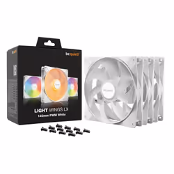 be quiet! LIGHT WINGS LX 140mm PWM 3-Pack White Boitier PC Ventilateur 14 cm Blanc 3 pièce(s) - Vue supplémentaire 5