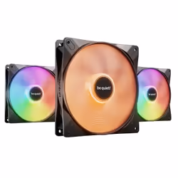 be quiet! LIGHT WINGS LX 140mm PWM High Speed 3-Pack Black, Ventilateur, 14 cm, 1800 tr/min, 30,5 dB, 75,3 cfm, 127,9 m³/h