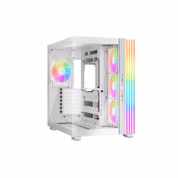 be quiet! LIGHT BASE 600 LX White, Midi Tower, PC, Blanc, ATX, micro ATX, Mini-ITX, Acrylonitrile-Butadiène-Styrène (ABS), Ve ...