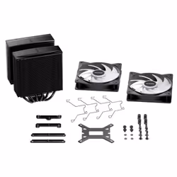 be quiet! PURE ROCK PRO 3 Black| Ventirad double tour, socket Intel et AMD, finition noire, ARGB - Vue supplémentaire 6