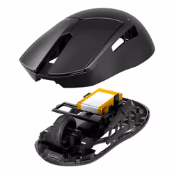 be quiet! Dark Perk Ergo | souris gaming sans fil | ultra-légère | Capteur PixArt PAW3950 | design droitier - Vue supplémentaire 7