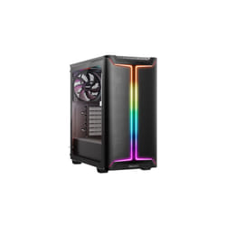 be quiet! Pure Base 501 Noir | Boîtier PC vitré, Mini ATX / Micro ATX / ATX, 3 ventilateurs Pure Wings 3 140 mm PWM, bande ARGB