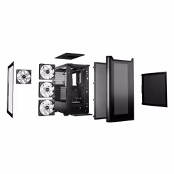 be quiet! Pure Base 501 Noir | Boîtier PC vitré, Mini ATX / Micro ATX / ATX, 3 ventilateurs Pure Wings 3 140 mm PWM, bande ARGB