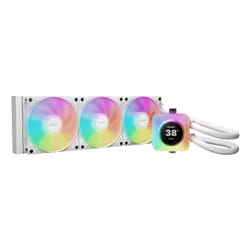 be quiet! Light Loop IO LCD 360 mm | Système de refroidissement liquide tout-en-un, 360 mm, blanc, écran IPS, socket Intel et AMD, ARGB, pilotage via logiciel IO Center