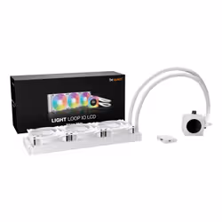 be quiet! Light Loop IO LCD 360 mm | Système de refroidissement liquide tout-en-un, 360 mm, blanc, écran IPS, socket Intel et AMD, ARGB, pilotage via logiciel IO Center - Vue supplémentaire 2