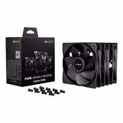 be quiet! Light Wings 120 mm PWM Reverse Black | Ventilateur PC reverse blanc | Pack de 3 - Vue supplémentaire 3