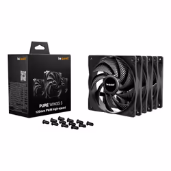 be quiet! Pure Wings 3 140 mm | Ventilateur PC silencieux high-speed | Pack de 3 - Vue supplémentaire 3