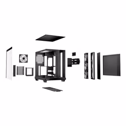 be quiet! Light Base 500 Noir | Boîtier PC ARGB vitré, Mini ITX / Micro ATX / ATX, 4 ventilateurs Light Wings LX 120 mm - Vue supplémentaire 4