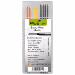 Pica-Marker 4020, 2B, Gris, Rouge, Jaune, 8 pièce(s), 2,8 mm