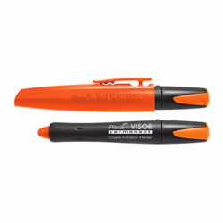 Pica-Marker VISOR, Orange, Pointe large, Noir, Orange, Plastique, Verre, Métal, Plastique, Pneu, Wood/laminate, Bold