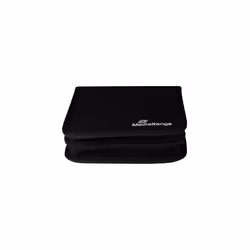 MediaRange BOX50, Étui avec portefeuille, 24 disques, Noir, Nylon, 120 mm, 164 mm
