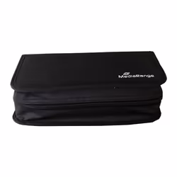 MediaRange BOX55, Étui avec portefeuille, 96 disques, Noir, Nylon, 120 mm, 168 mm