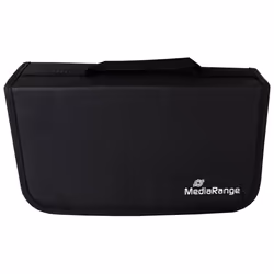 MediaRange BOX55 étui disque optique Étui avec portefeuille 96 disques Noir