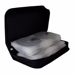 MediaRange BOX55 étui disque optique Étui avec portefeuille 96 disques Noir - Vue supplémentaire 4