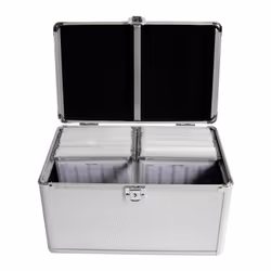 MediaRange BOX75 étui disque optique Caisse rigide 200 disques Argent