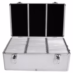 MediaRange BOX77 étui disque optique Caisse rigide 500 disques Argent