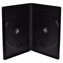 MediaRange BOX12, Boîtier DVD, 2 disques, Noir, Plastique, 120 mm, 136 mm