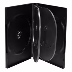 MediaRange BOX16, Boîtier DVD, 6 disques, Noir, Plastique, 120 mm, 136 mm