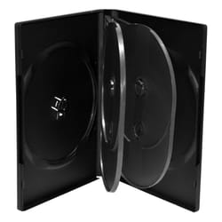 MediaRange BOX16 étui disque optique Boîtier DVD 6 disques Noir