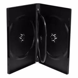 MediaRange BOX17, Boîtier DVD, 4 disques, Noir, Plastique, 120 mm, 136 mm