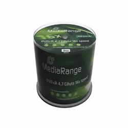 MediaRange MR443, DVD+R, Boîte à gâteaux, 100 pièce(s), 4,7 Go