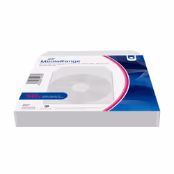 MediaRange BOX64, Housse, 1 disques, Gris, Plastique, 120 mm, 128 mm