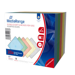 MediaRange BOX37 étui disque optique Étui fin 1 disques Multicolore