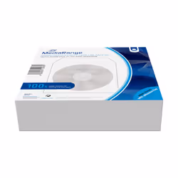 MediaRange BOX62, Housse, 1 disques, Blanc, Papier, 120 mm, 125 mm