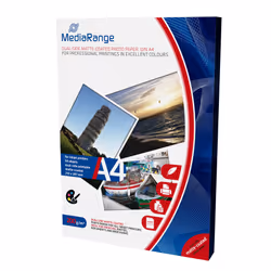 MediaRange MRINK102, Mat, 200 g/m², Jet d'encre, A4, Blanc, 50 feuilles