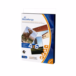 MediaRange MRINK104, Hautement brillant, 220 g/m², Jet d'encre, Blanc, 50 feuilles, 100 mm