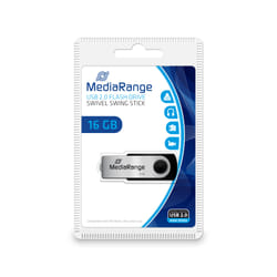 MediaRange MR910 lecteur USB flash 16 Go USB Type-A / Micro-USB 2.0 Noir, Argent