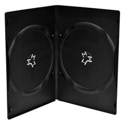 MediaRange BOX14-7-100 étui disque optique Étui fin 2 disques Noir