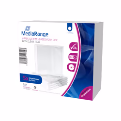 MediaRange BOX31-T, Boîtier double, 1 disques, Transparent, Plastique, 120 mm, 140 mm